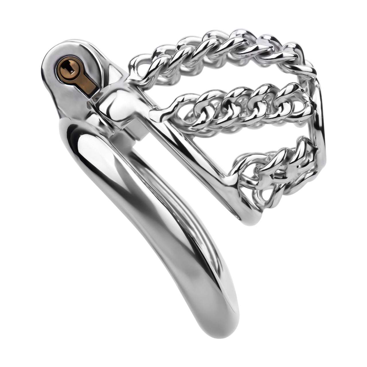Locktober Chainmail Steel Chastity Lock - 7