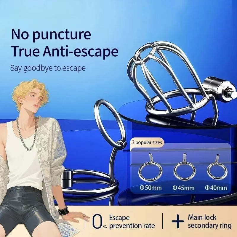 Happy Pride Chastity Cage With Support 4