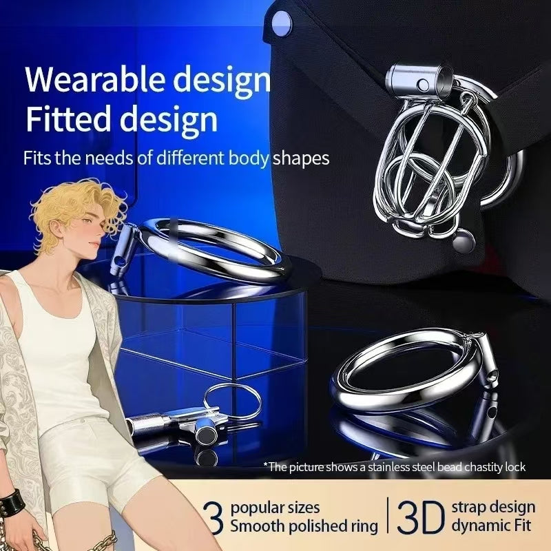 Happy Pride Chastity Cage With Support 2