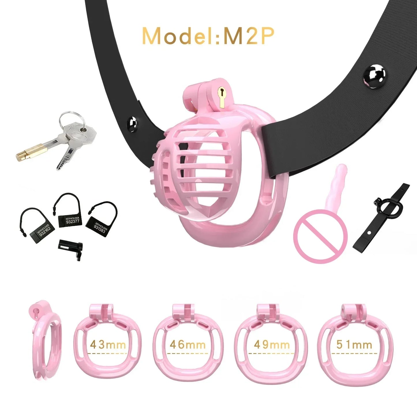 Männlicher Mikro-Keuschheitskäfig mit Harnröhrenkatheter