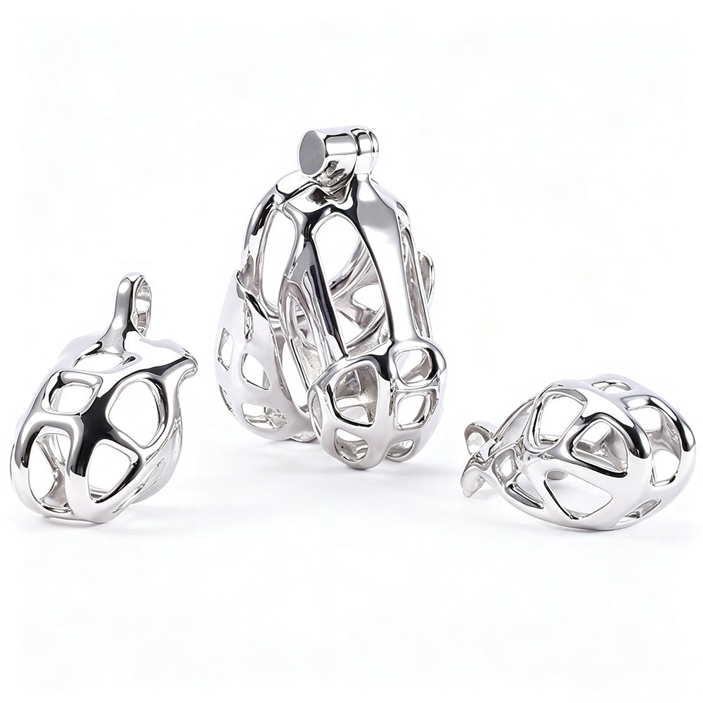Mamba chastity cage three size comparison