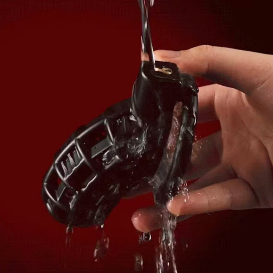 Mesh Hollow ABS Chastity Cage 5