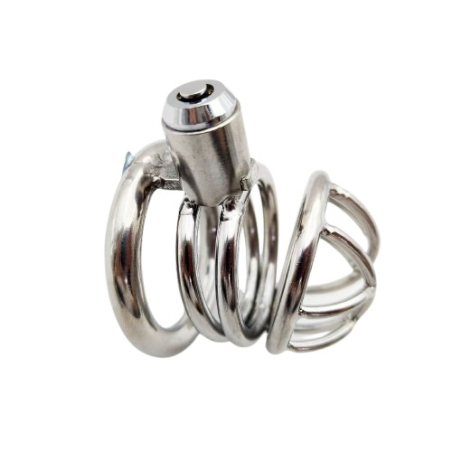 Metal Press Type Small Cock Cage 3