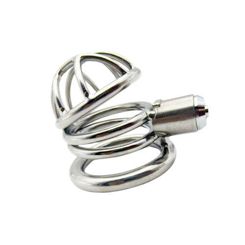 Metal Press Type Small Cock Cage 2