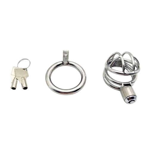 Metal Press Type Small Cock Cage 5