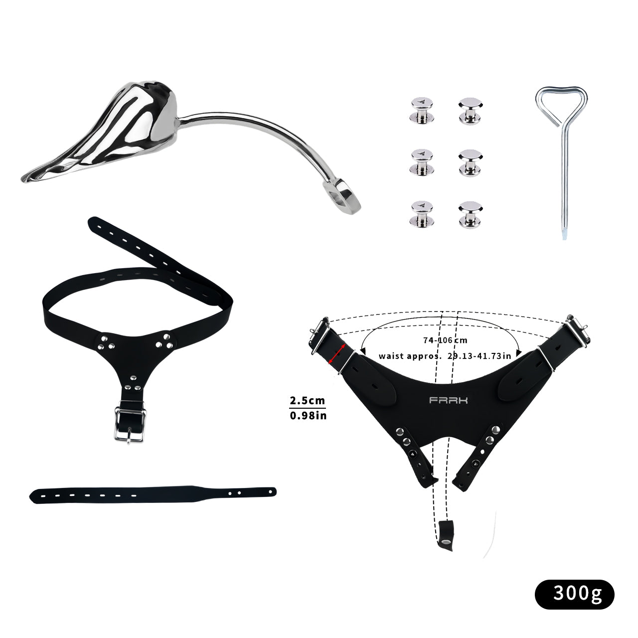 Metal Shell Shaped Chastity Belt Invisible - 15