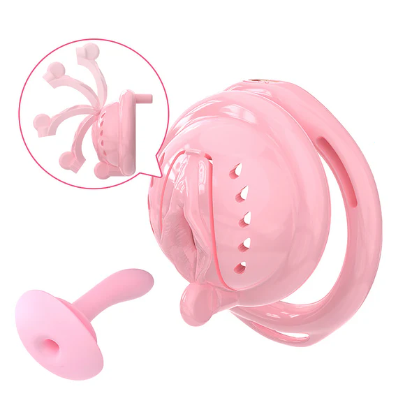 Mini Soft Silicone Pussy Cock Cage 35