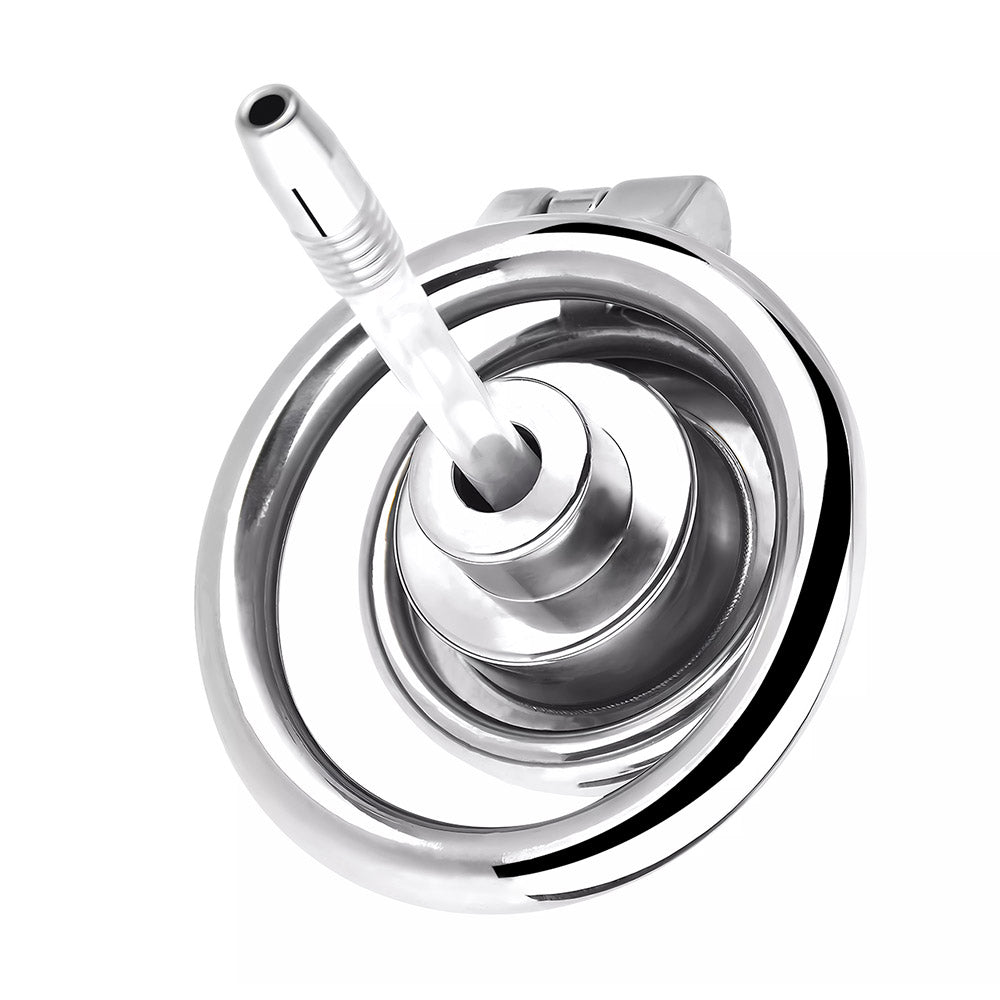 Negative Chastity Device & Detachable Dildo and Urethral