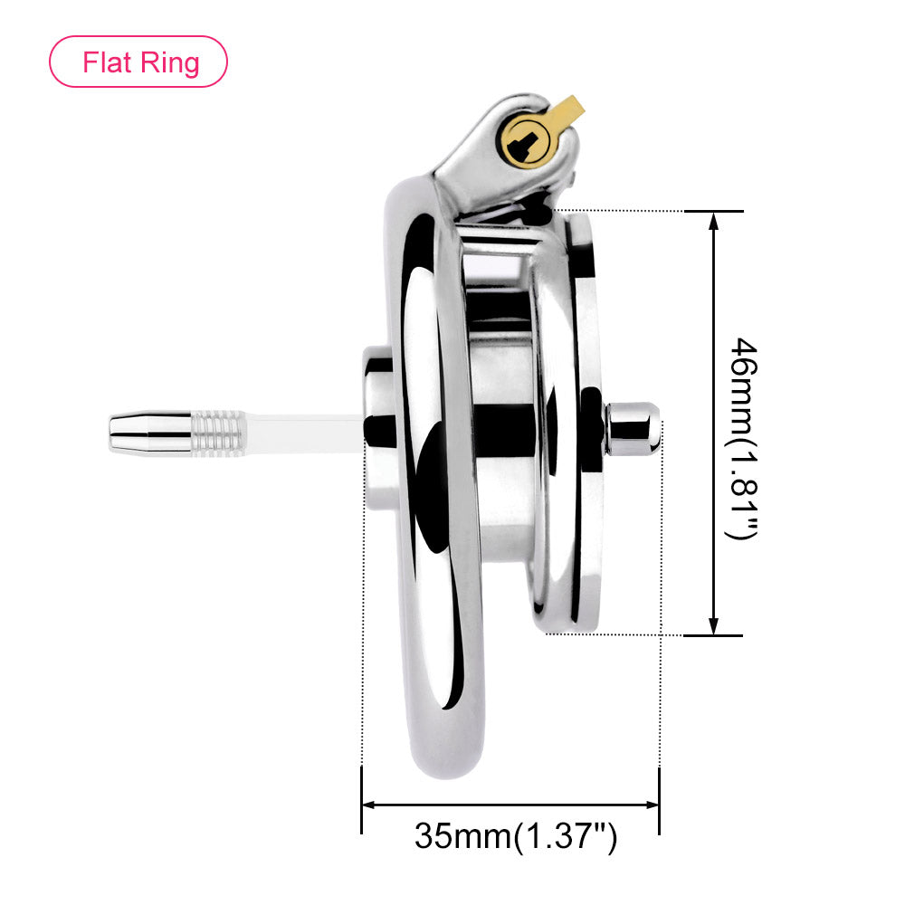 Negative Chastity Device & Detachable Dildo and Urethral