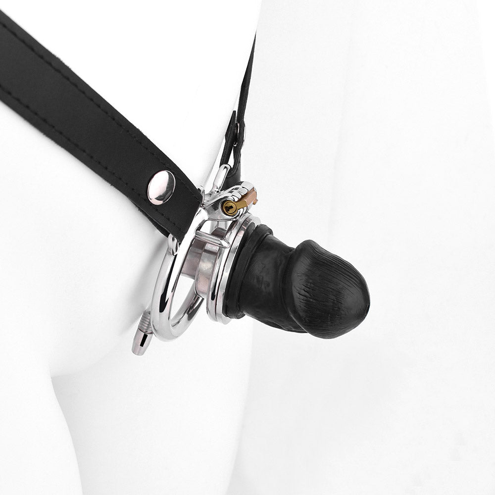 Negative Chastity Device & Detachable Dildo and Urethral