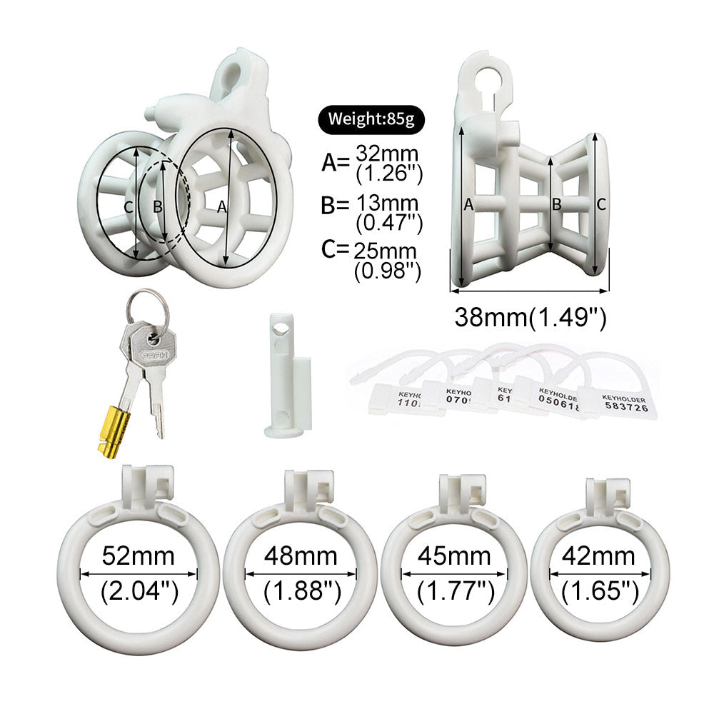 Negative Fish Basket Chastity Cage -11