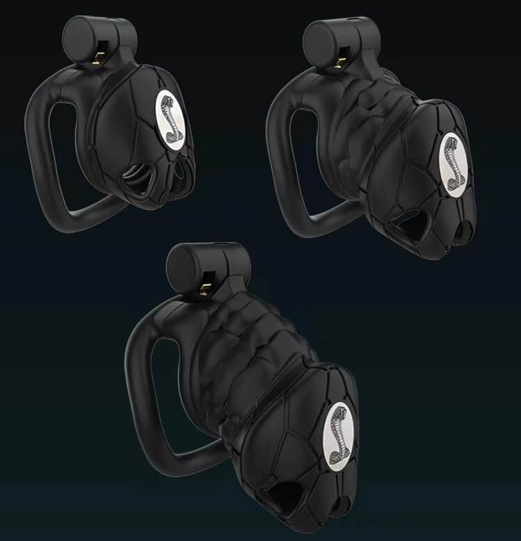 Nouveau dispositif de chasteté Cobra 8.0 avec 4 anneaux