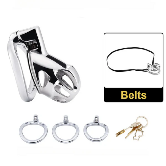 New Stainless Steel Chastity Lock
