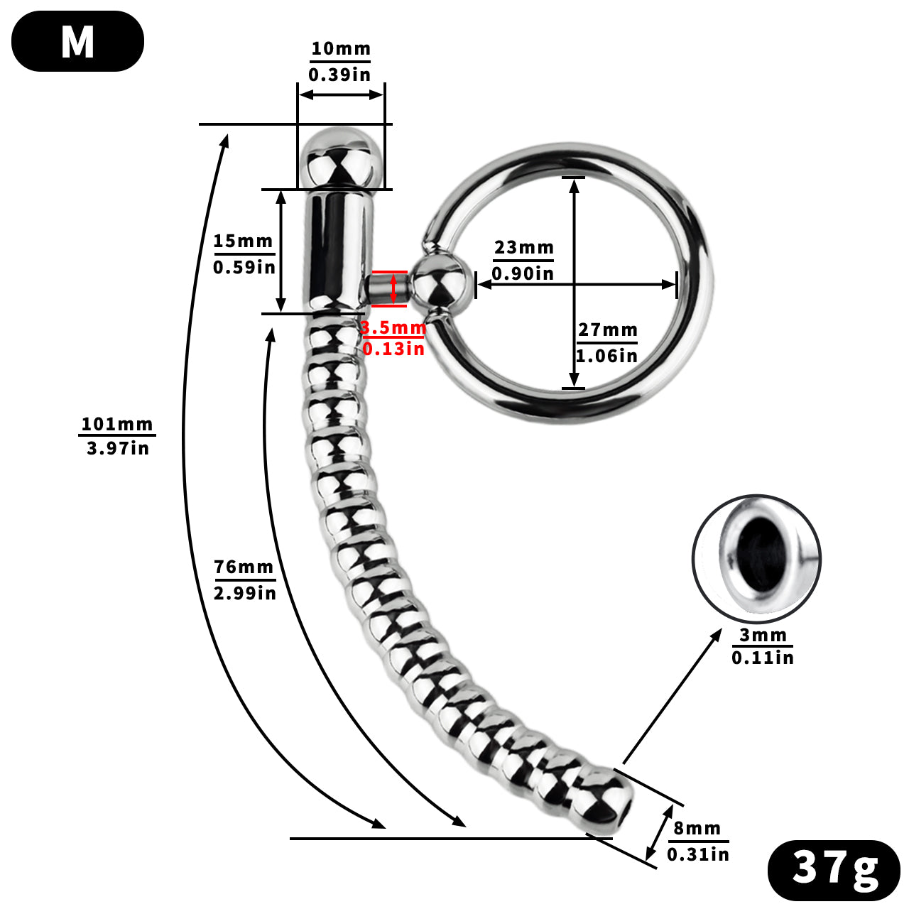 PA Penis Plug - 10
