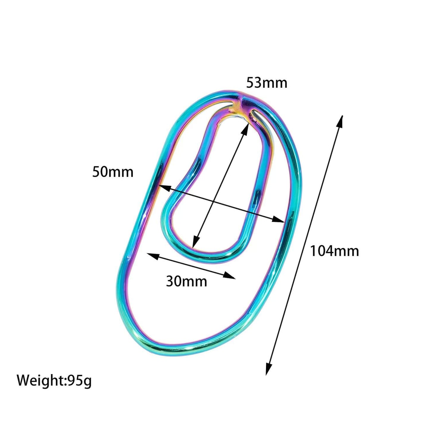 Dispositif de chasteté en métal Rainbow Fufu Clip Panty