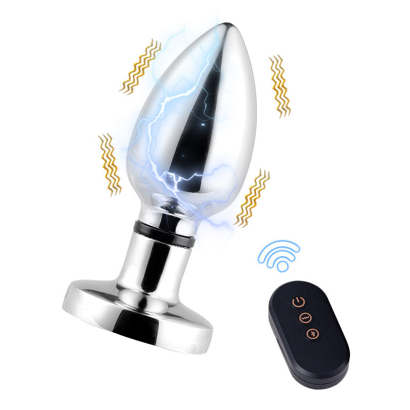 Remote Control Butt Plug Electric Shock & Vibration