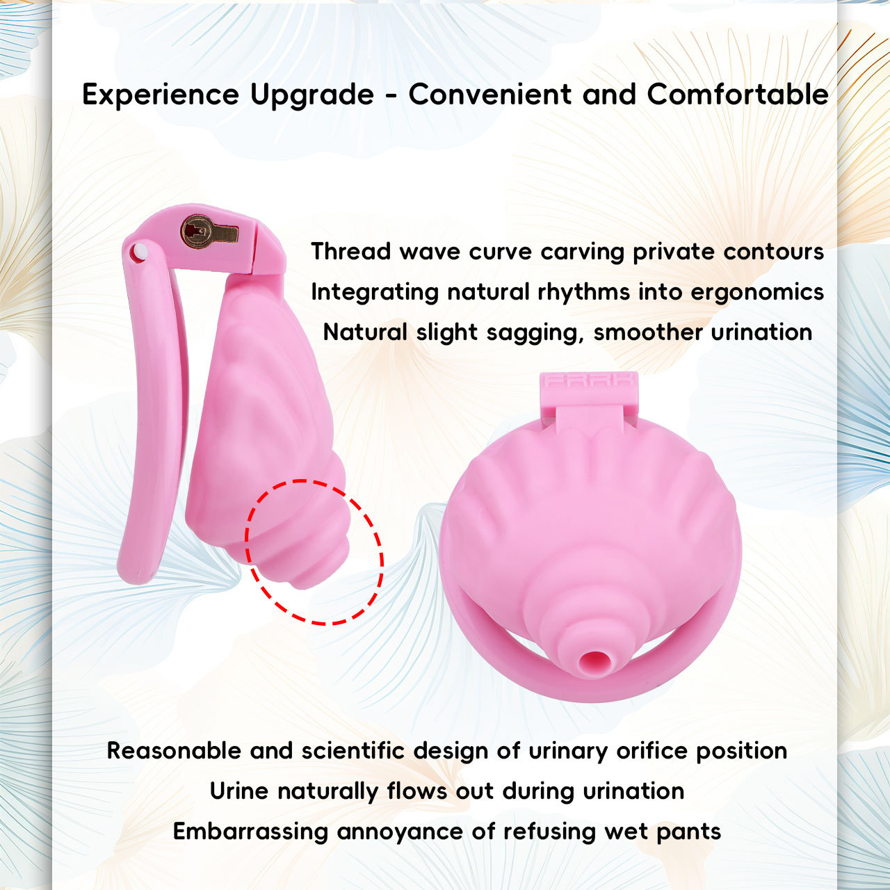 Shell Shaped Sissy Chastity Cage