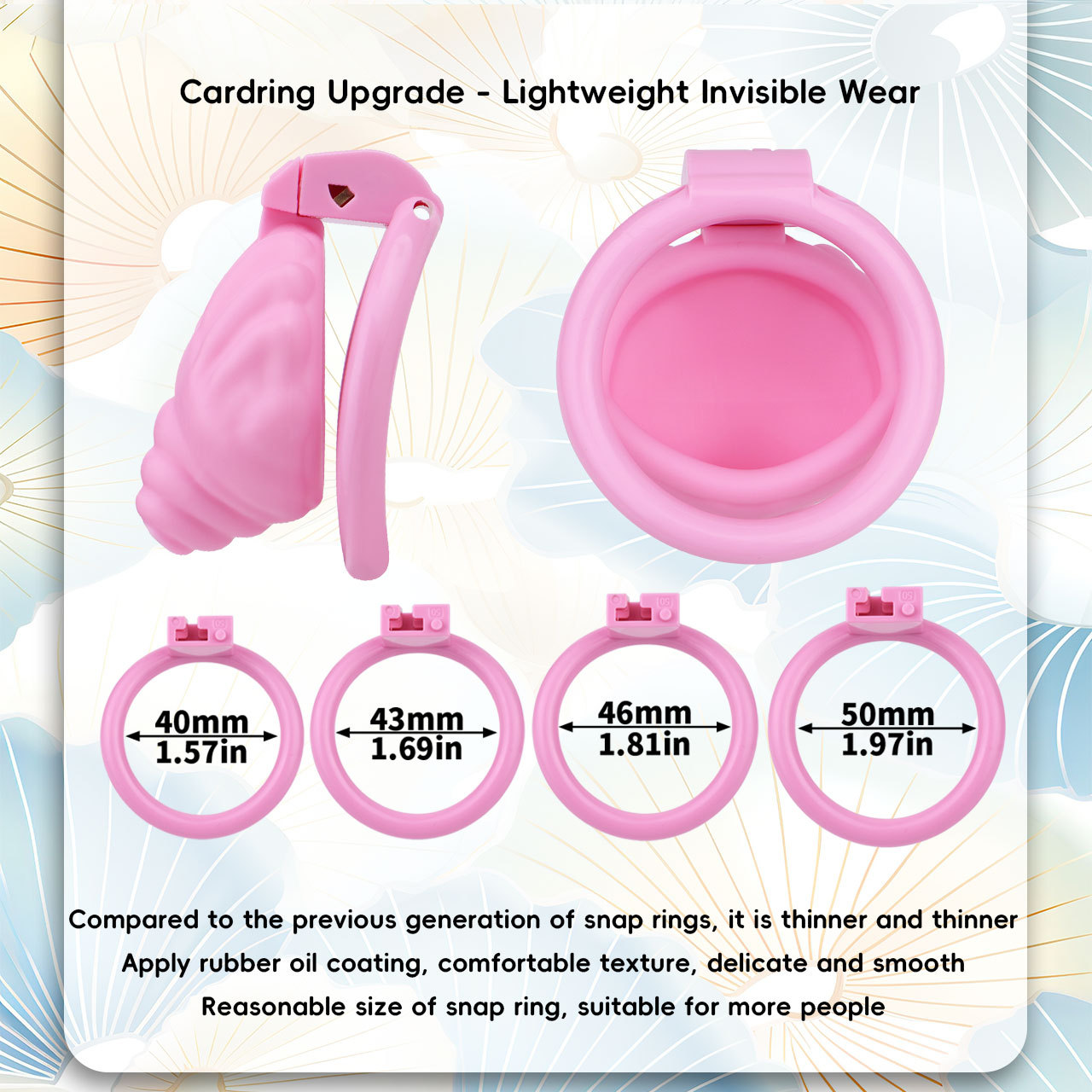 Shell Shaped Sissy Chastity Cage