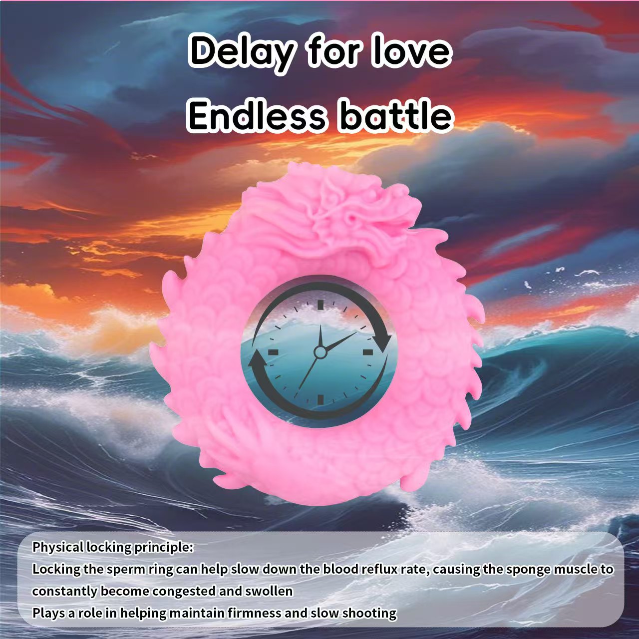 Silicone Lock Ring Delay Ejaculation