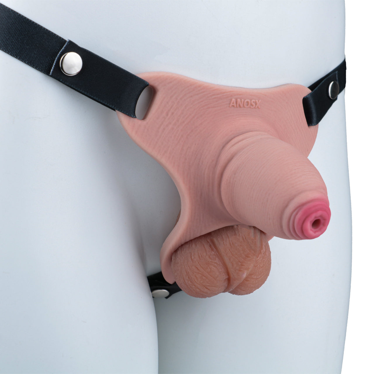 Silicone Real Dildo Wearable Chastity Device 6