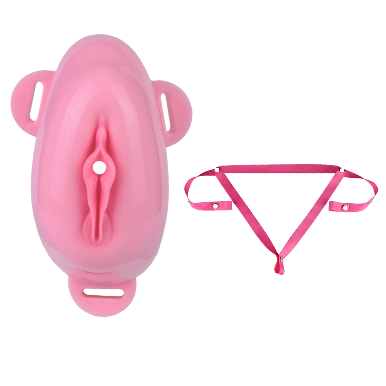 Sissy Silicone Chastity Cage with Belt 12