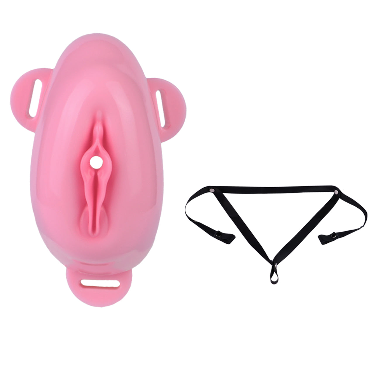 Sissy Silicone Chastity Cage with Belt 13