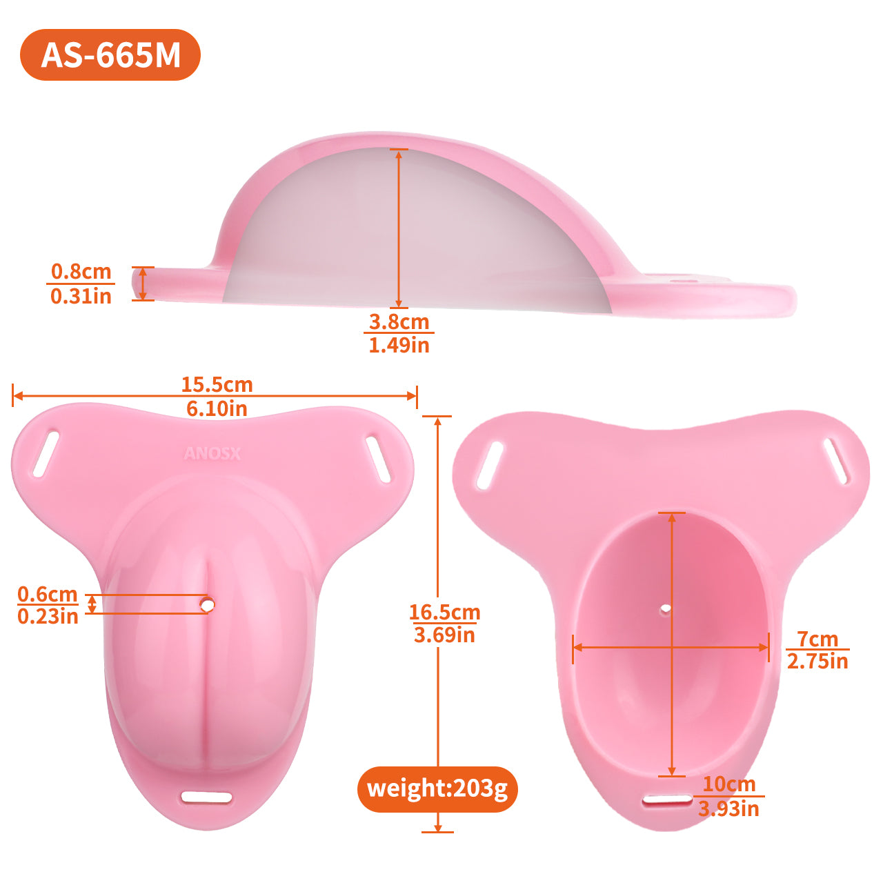 Sissy Silicone Chastity Cage with Belt 23