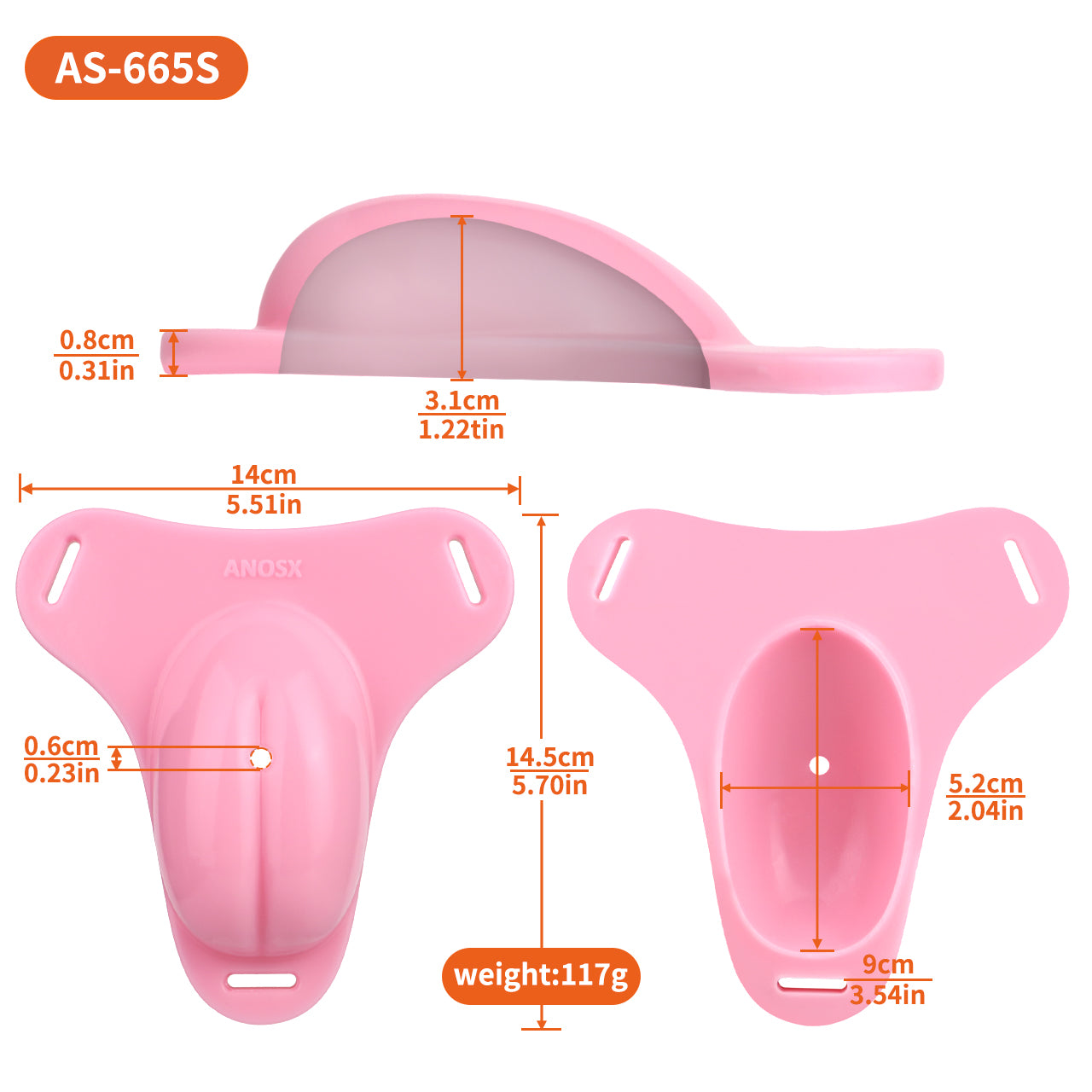 Sissy Silicone Chastity Cage with Belt 24