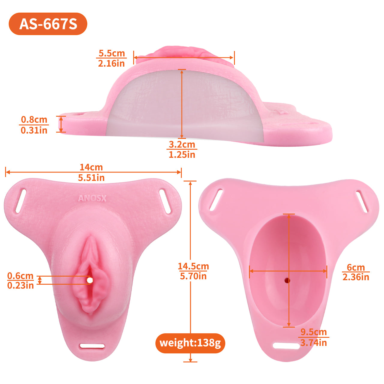 Sissy Silicone Chastity Cage with Belt 29