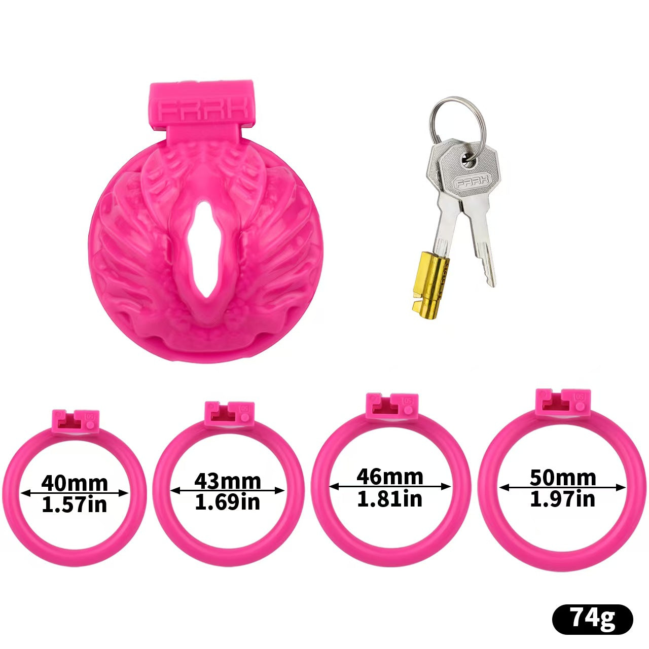 Sissy Pussy Chastity Cage Flat