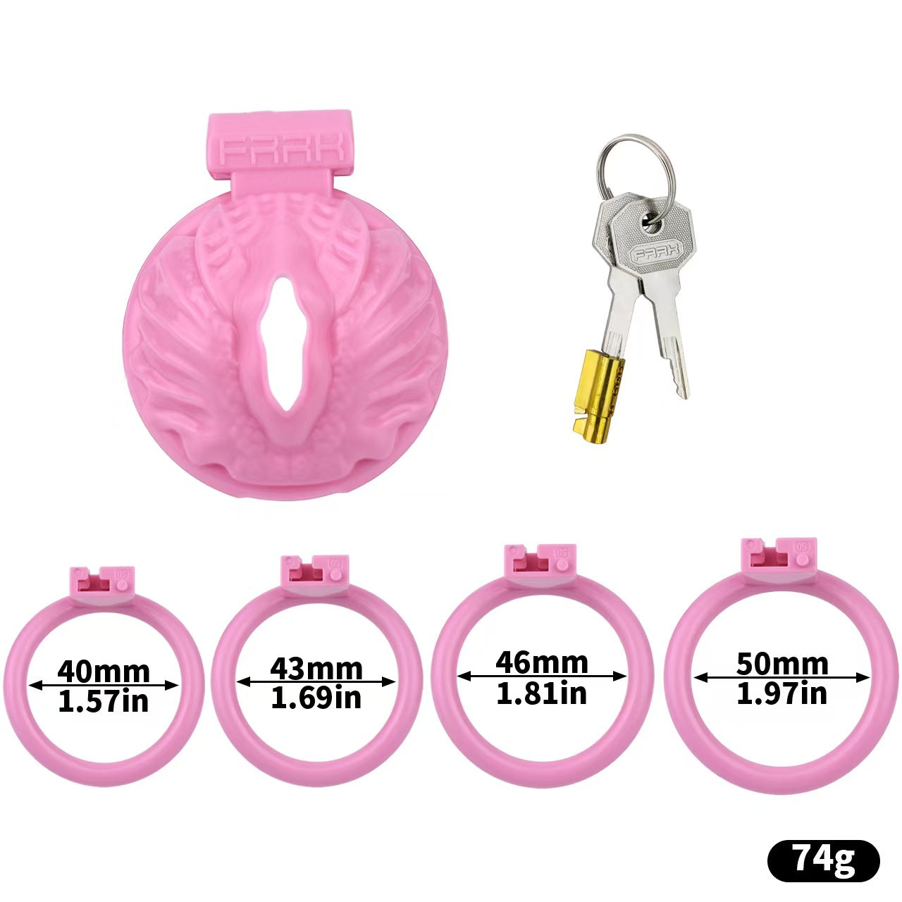 Sissy Pussy Chastity Cage Flat