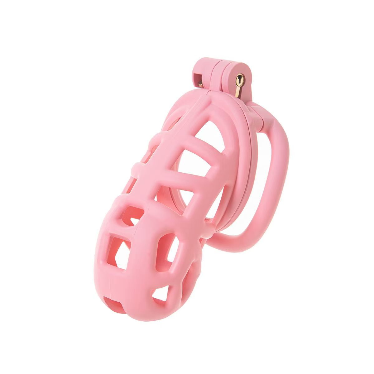 Body Friendly Pink Cobra Chastity Cage 5