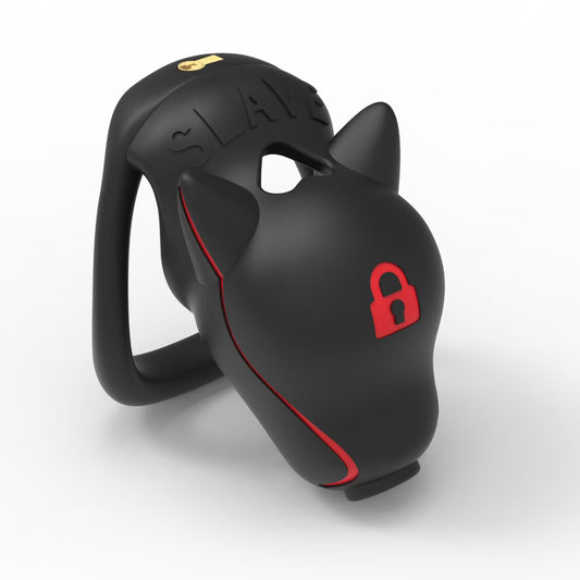 Slave Dog Head Chastity Cage - Invisible Version