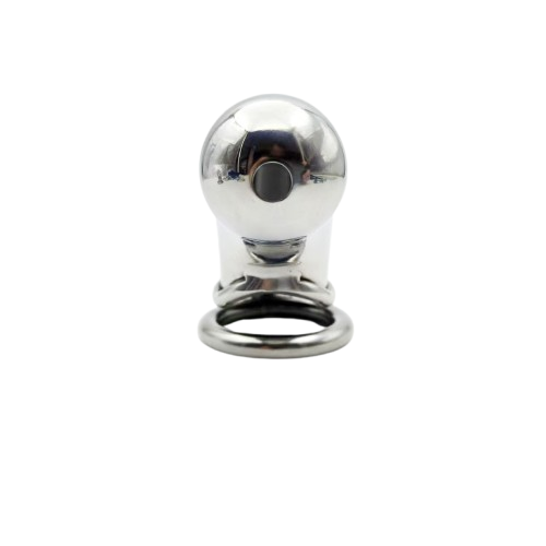 Stainless Steel Long Cylindrical Chastity Device 2