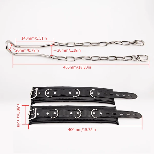 Stainless Steels Humbler with Detachable Ankle Cuffs