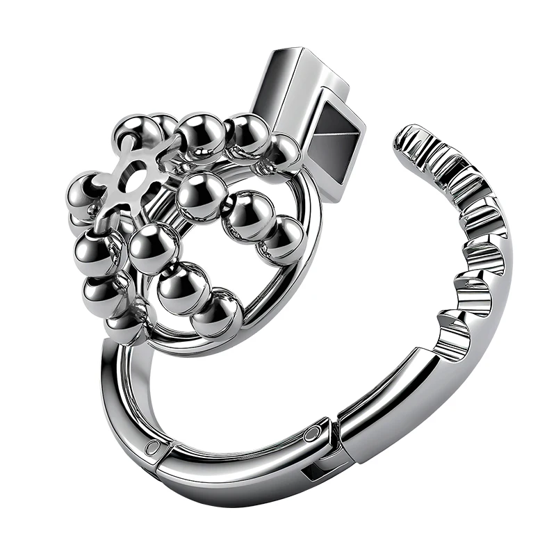 Steel Ball Metal Chastity Lock - 2