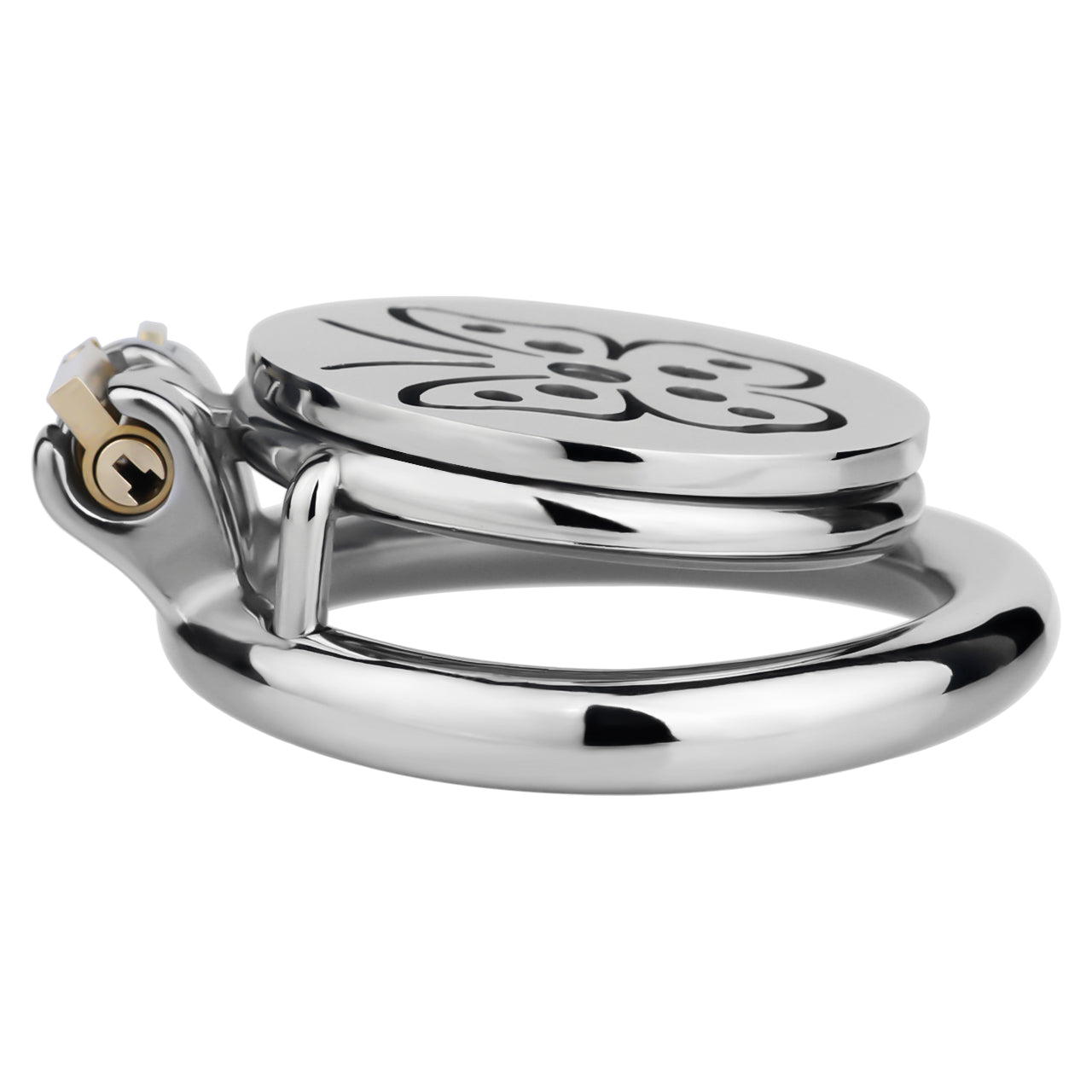 Steel Butterfly Flat Chastity Lock - 20