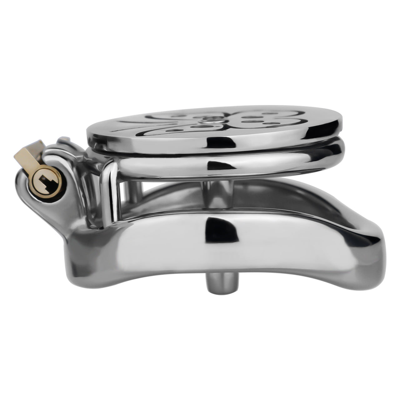 Steel Butterfly Flat Chastity Lock - 3