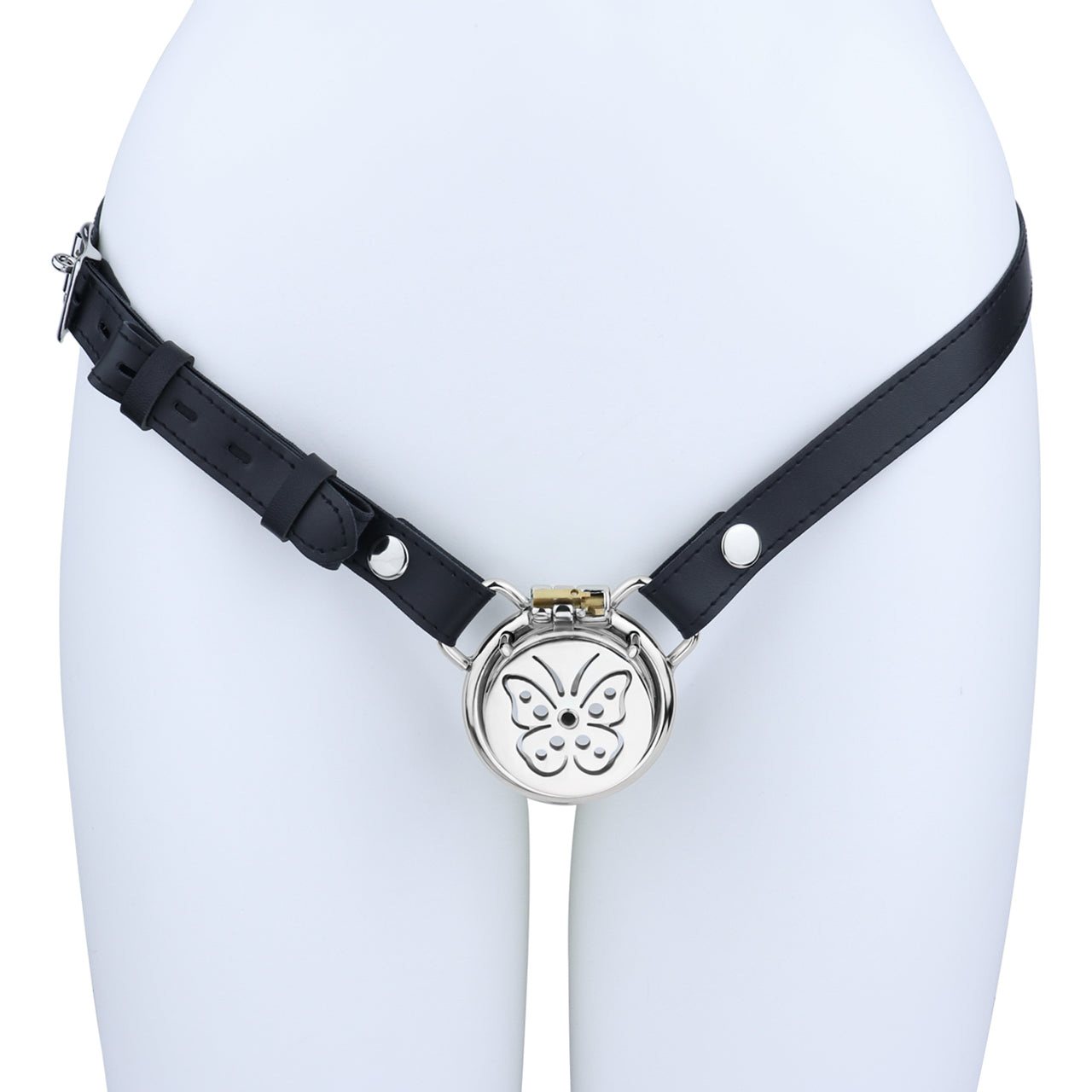 Steel Butterfly Flat Chastity Lock - 7