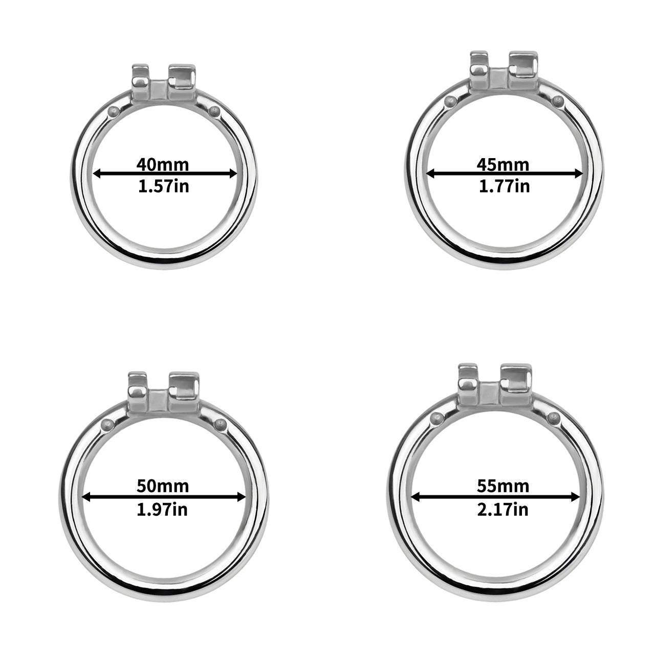 Steel Butterfly Flat Chastity Lock - 23
