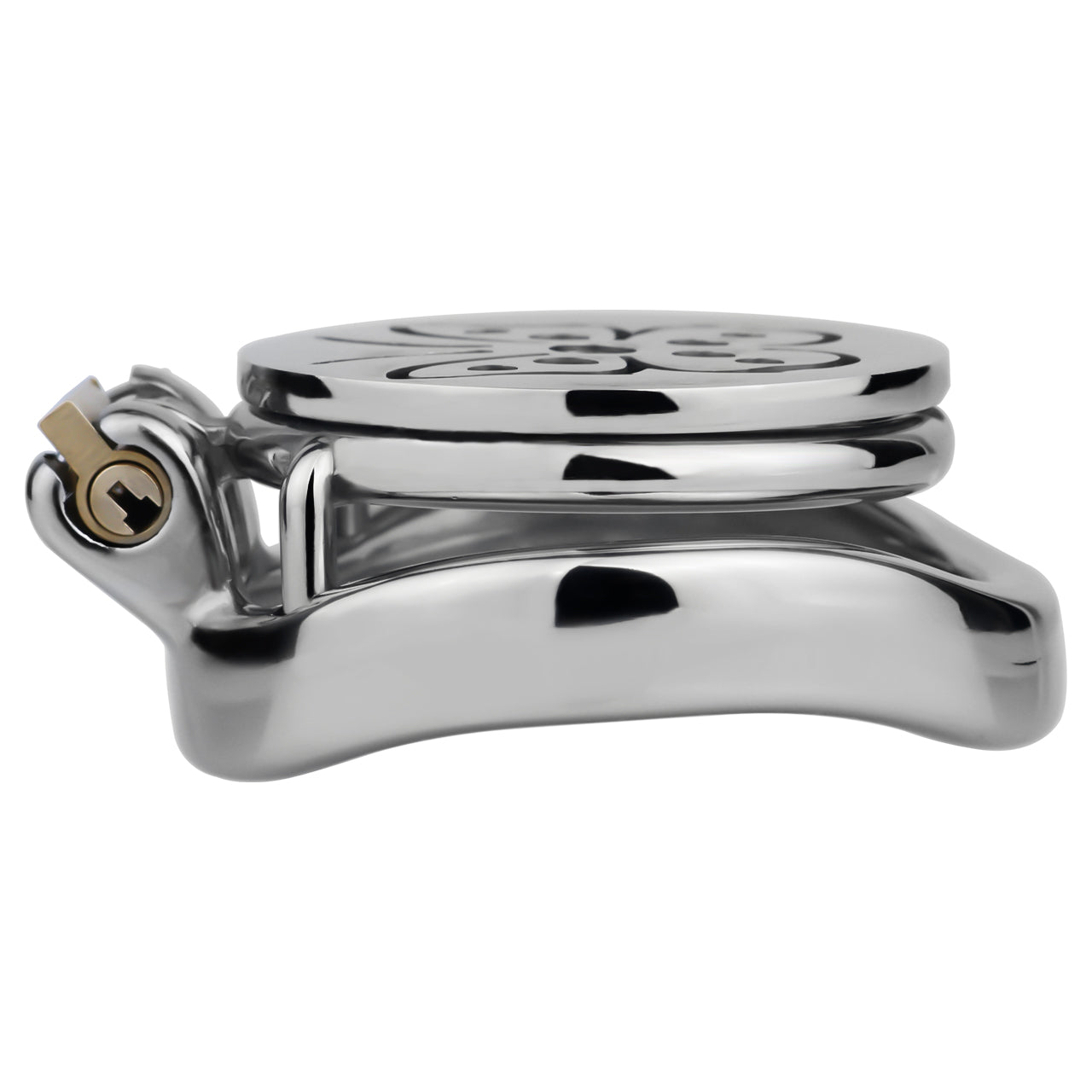 Steel Butterfly Flat Chastity Lock - 21