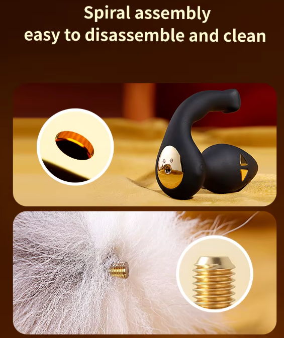 Tail Butt Plug & Bell Butt Plug (Vibration And Electric Shock)