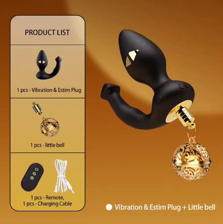 Tail Butt Plug & Bell Butt Plug (Vibration And Electric Shock)