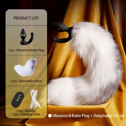 Tail Butt Plug & Bell Butt Plug (Vibration And Electric Shock)