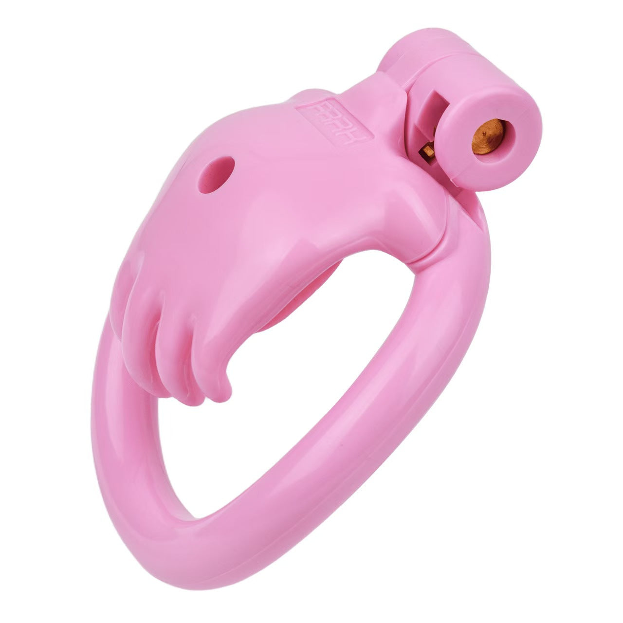 The Hand of Desire Holding Chastity Cage - pink cage