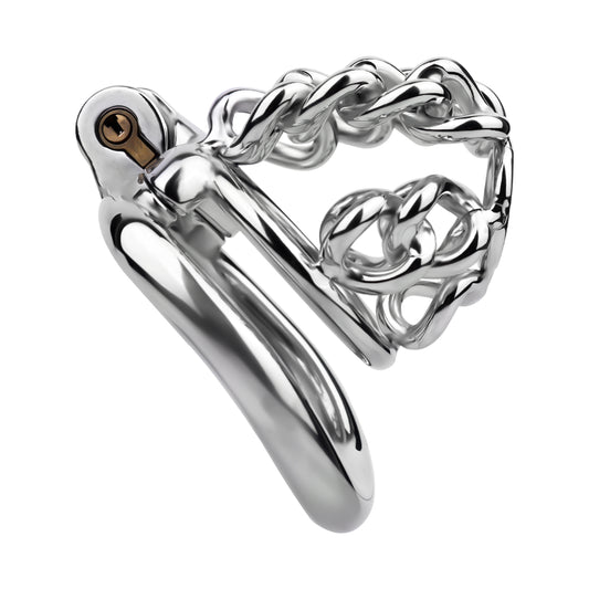 Thick Chainmail Steel Chastity Lock - 1