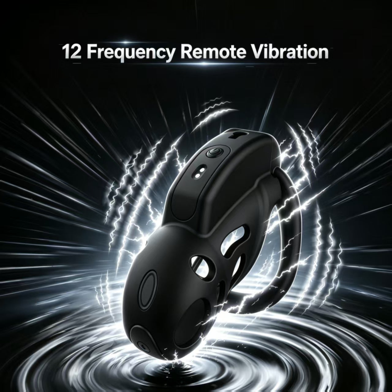 War Dragon Remote Control Vibration Chastity Cage