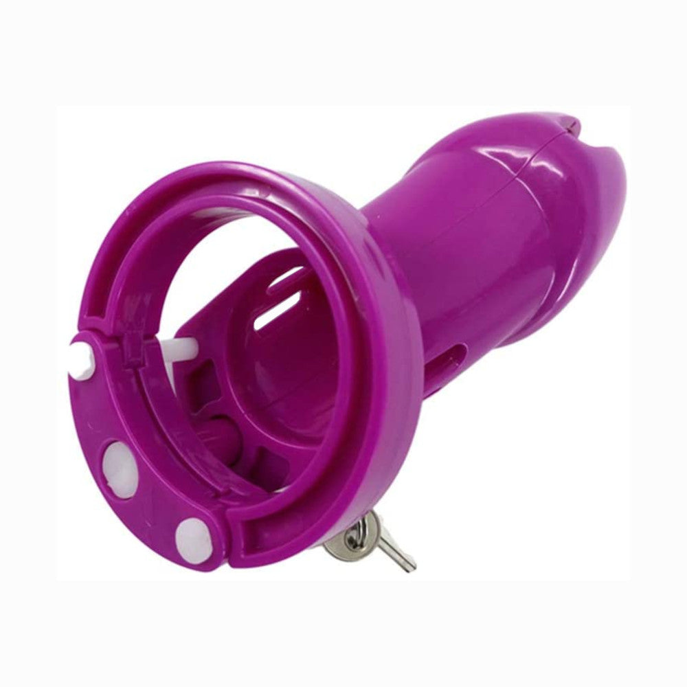 Cage de chasteté en plastique pour sissy