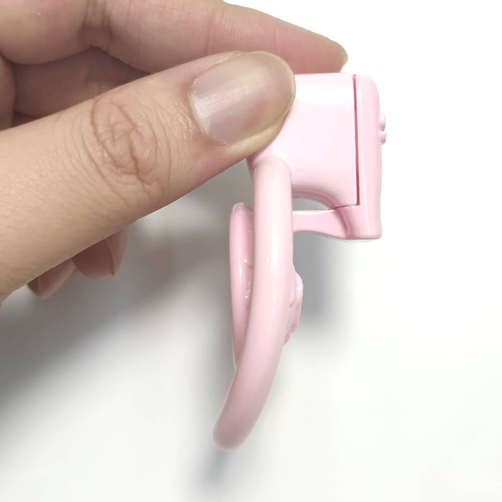 Cage de chasteté vaginale 3D super petite Sissy avec 4 anneaux