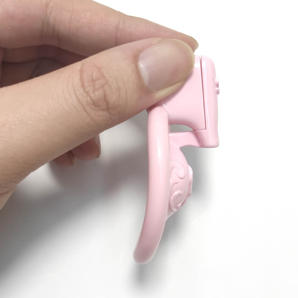 Cage de chasteté vaginale 3D super petite Sissy avec 4 anneaux